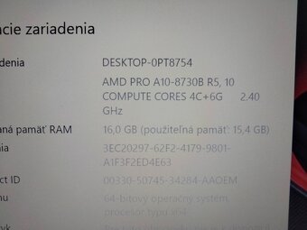 Hp elitebook 745 G4 ,AMD A10 quad core ,16gb ram , ssd+hdd - 5