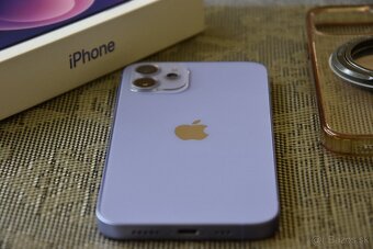 Apple iPhone 12 Purple 64 GB + krabica + och. skličko + obal - 5