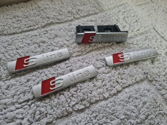 Cierne a sive Napisy S-LINE pre AUDI - 5