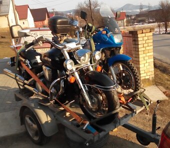 Predam VYMENÍM spevnený zosilneny privesny vozík ma aj rezer - 5