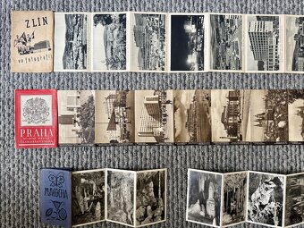 Turistické skládacie leporelá, fotografické bedekre - 13ks - 5