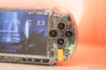 Sony PSP 1004 clear 64 GB | IPS displej | PS Vita joystick - 5