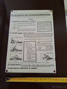 Smaltovaná tabula prvá pomoc - 5