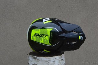 Predám helma shot čierna žltá fluo - 5
