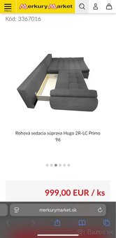 Rohová sedacia súprava - 5