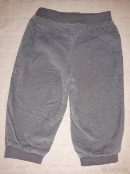 Menčestrové nohavice v.74 - 2ks - 5