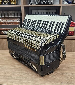 Predám akordeón Hohner Atlantic De Luxe. 120 Basový - 5