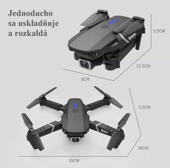 (IHNEĎ) Mini Dron s HD kamerou (2 Batérie) - 5