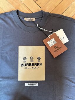 Burberry panske tricko sede - 5