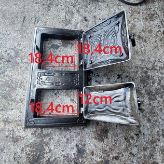 Liatinové dvierka na pec sada č13 - 5