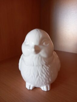 Veľký keramický vtáčik, aj ako pokladnička 16x12x10 cm - 5