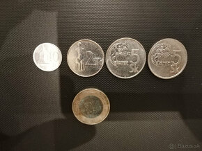 koruny a 2 eurovky a stara minca - 5