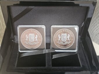 Somalia 2x 1oz. 2025 Silver Elephant Black and White Edition - 5