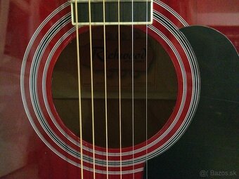 Akustická gitara bordová - 5