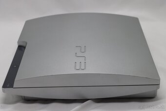 PS3 Slim Silver 320GB + orig ovládač + káble - 5