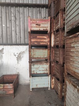 PREDÁM POUŽITÉ KOVOVÉ PALETY, BEDNE - 5