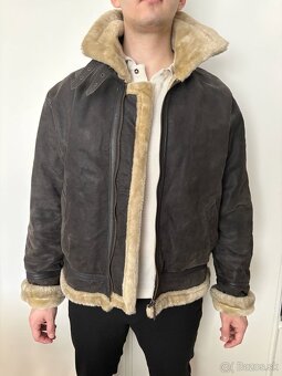 Kožená bunda Pilot / B3 Shearling style - 5