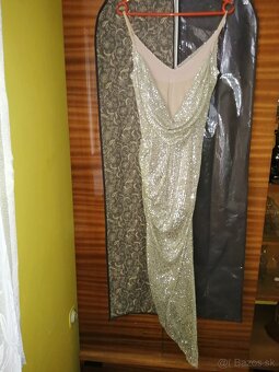 Silvestrovske leskle spolocenske saty XS AKO NOVE - 5