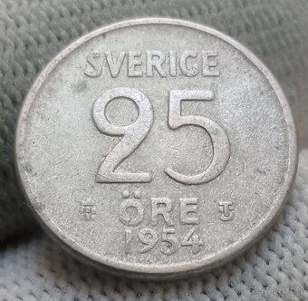 Strieborné mince Švédska. - 5