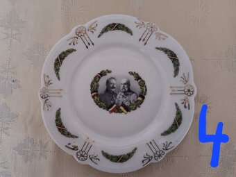 Porcelánové talíře - Franc Jozef, Wihelm II., Rakusko Uhors - 5