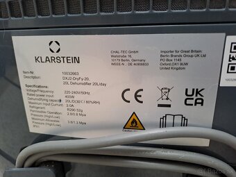 Odvlhčovač vzduchu Klarstein - 5