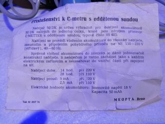 Meopta - měřič rychlosti vzduchu - 5