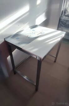 Gastro nerezový stôl, kuchynské pracovné stoly, mäsiarské - 5