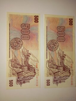 BANKOVKY 500 KČS 1973, SÉRIE Z a U, PĚKNÉ STAVY - 5