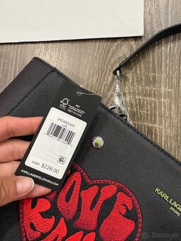 Karl Lagerfeld damska velka kožena kabelka - 5