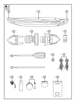 Kajak, kanoe- takmer novy - 5