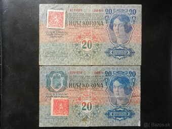 Staré vzácnejšie bankovky Rakúsko Uhorsko - 5