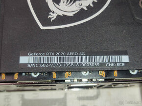 MSI Aero NVidia RTX 2070 8GB GDDR6 - 5