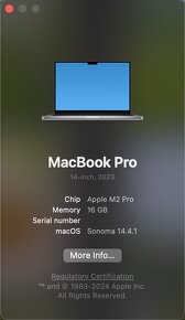 Macbook Pro 14 M2, 2023, 16GB, 512GB SSD, space grey - 5