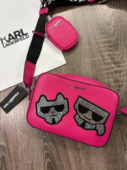 Karl Lagerfeld kožená crossbody kabelka - 5
