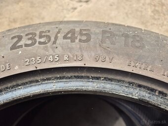 235/45 r18 letné 2 ks CONTINENTAL dezén 5,4 mm DOT2022 - 5