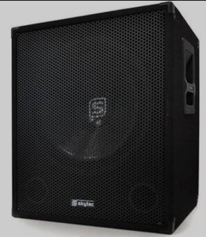 2 x skytec Disco PA 15" 800W LED, zosik Skytec SPL 1000 - 5