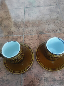 Retro keramické krčahy na pivo - 5