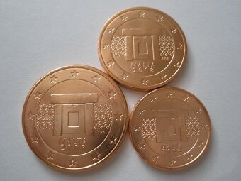 1,2,5 eurocenty ,euromince, euro, ju€ centy - UNC. - 5