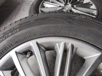 Alu disky 5x114,3 r17 na Hyundai Kona letné pneu 215/55 r17 - 5