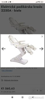 Elektrické pedikerske kozmetické masážne kreslo - 5