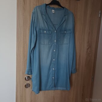 Košeľové šaty/ oversize košeľa - 5