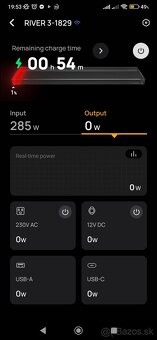 Ecoflow river 3 ako nový 1x 230V,300W/600W(x-boost) 1x12V 12 - 5