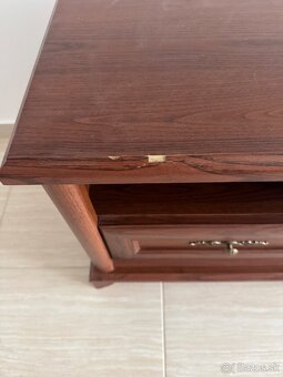 Nočné stolíky- masív- gaštan - 5