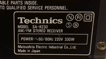 330W Zosilnovac+Equaliz+Tuner= Receiver TECHNICS Japan, AR24 - 5