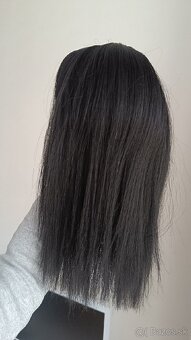 Príčesok Topper s ofinou na predĺženie vlasov čierne - 5