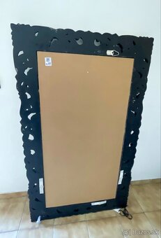 luxusne dizajnove strieborne zrkadlo 160x98 - 35% - 5