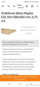 Podlahové dielce Rigidur E20 20x1500x500 mm, 0,75 m2 3ks. - 5