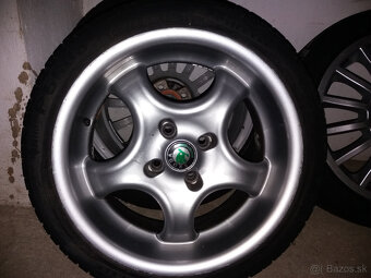 predám hliníkové disky Škoda s pneu - 5