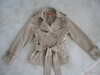 MOTIVI zlatá páperová zimná bunda s kožušinou z mývala, v.v. - 5