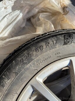 Audi R17 originál ALU disky + zimné pneu Michelin - 5